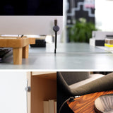 Magnetic cable organizer clip for desk or workspace — keeps charging cables neatly in place and tangle-free