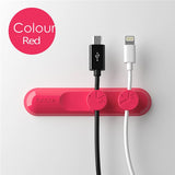 Magnetic cable organizer clip for desk or workspace — keeps charging cables neatly in place and tangle-free