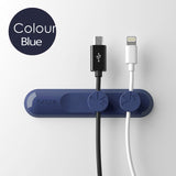 Magnetic cable organizer clip for desk or workspace — keeps charging cables neatly in place and tangle-free