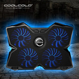 Laptop Gaming Cooler Stand with Four Fan and 2 USB Ports for 14-17inch Laptop