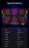 12-17 Inch LED Gaming RGB Laptop Cooler