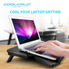 Laptop Gaming Cooler Stand with Four Fan and 2 USB Ports for 14-17inch Laptop