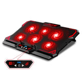 17inch Gaming Laptop Cooler with Six Fan and LED Screen