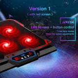 17inch Gaming Laptop Cooler with Six Fan and LED Screen