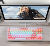 Color Backlit Wired Gaming Mechanical Keyboard