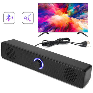 ToyTime SH19s Gaming Bluetooth Speaker RGB Soundbar 3D Surround Wireless  Column Subwoofer Music Center Audio Laptop PC TV