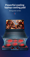 17inch Gaming Laptop Cooler with Six Fan and LED Screen